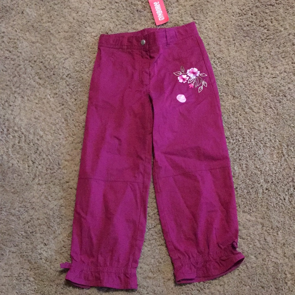 NWTs Gymboree Romantic Garden Ankle length pants Sz 7